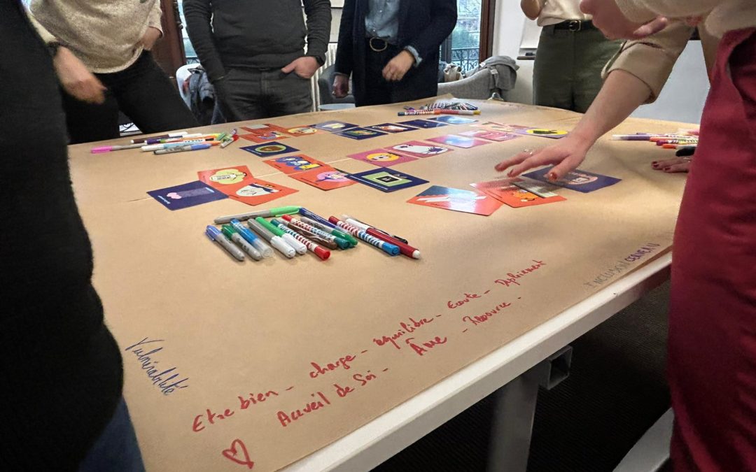 Une fresque pour parler de la santé mentale au travail